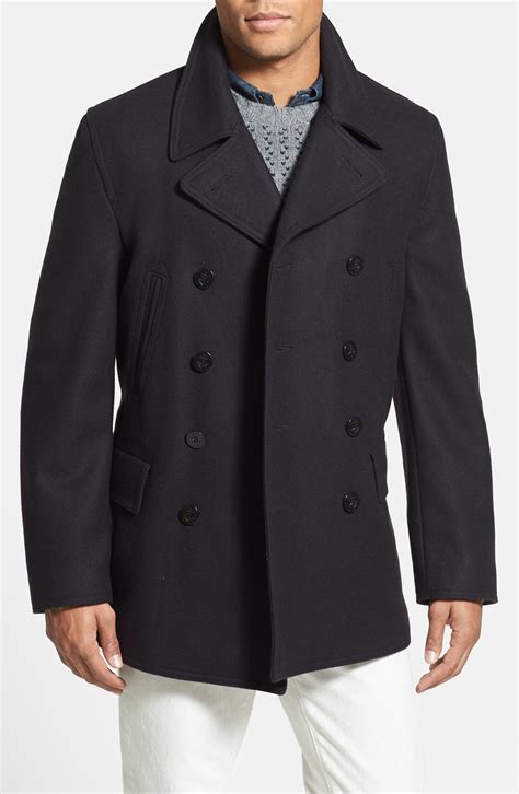 Wool Blend Peacoat 